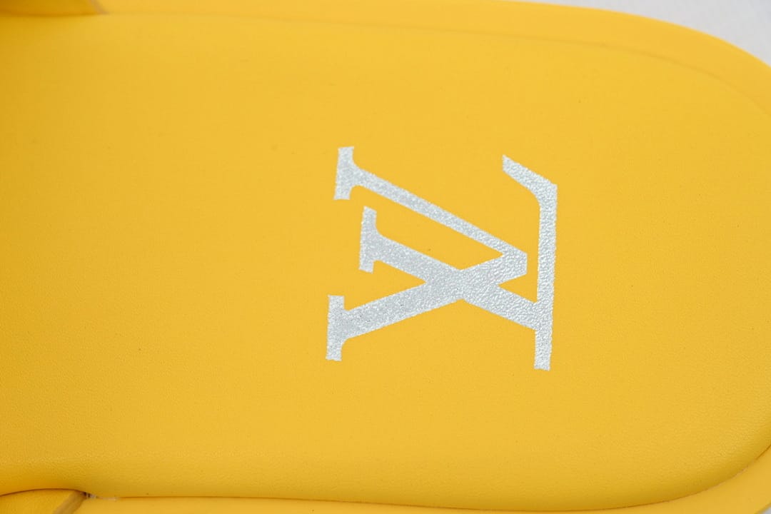 Louis Vuitton LV Slipper Strap Slippers Oasis Yellow Embossing