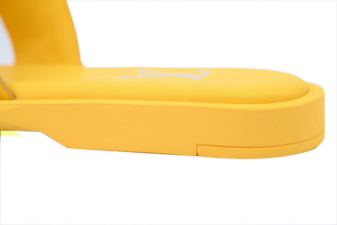 Louis Vuitton LV Slipper Strap Slippers Oasis Yellow Embossing
