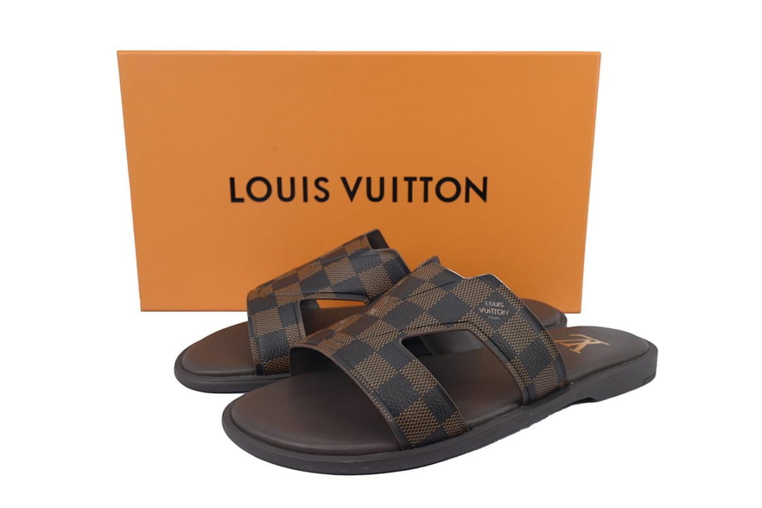 Louis Vuitton LV Slipper Strap Slippers Oasis Classic Plaid