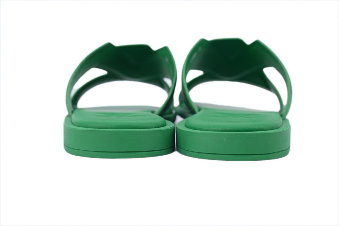 Louis Vuitton LV Slipper Strap Slippers Oasis Green Grid