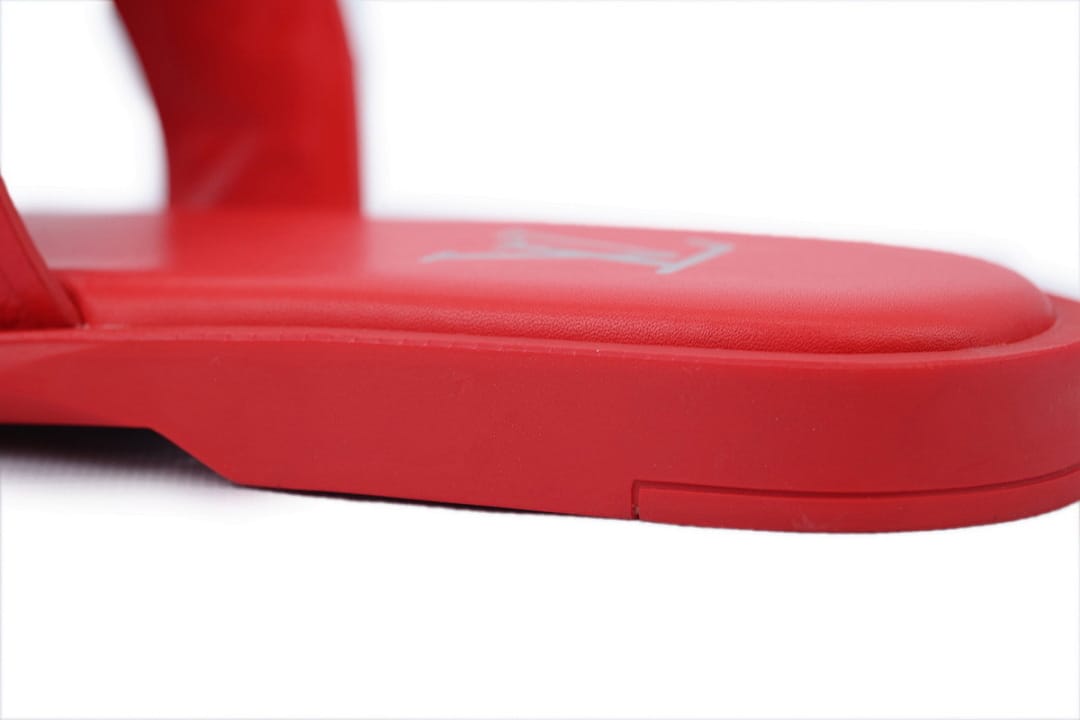 Louis Vuitton LV Slipper Strap Slippers Oasis Red Embossing