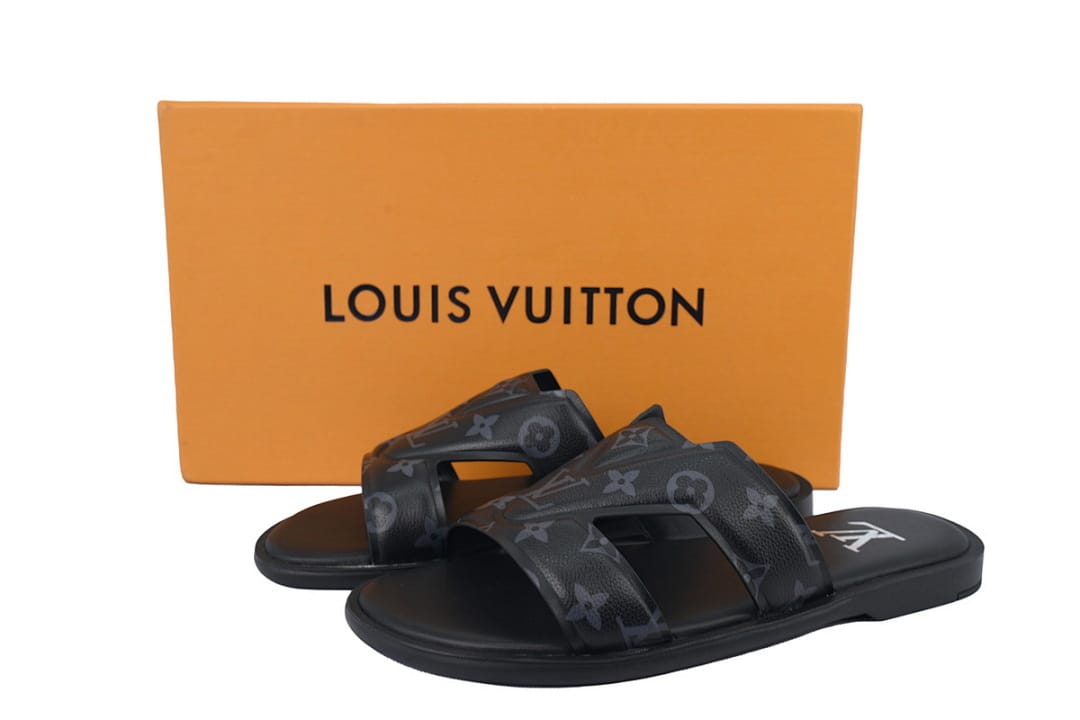 Louis Vuitton LV Slipper Strap Slippers Oasis Black Presbyopia