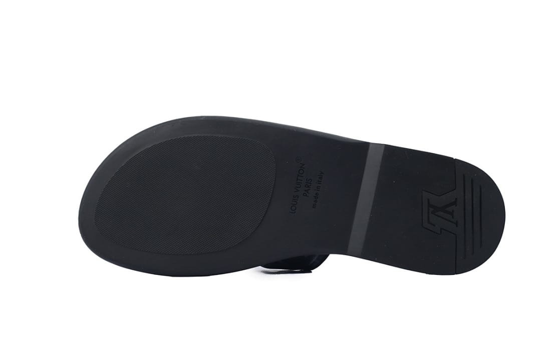 Louis Vuitton LV Slipper Strap Slippers Oasis Black Presbyopia