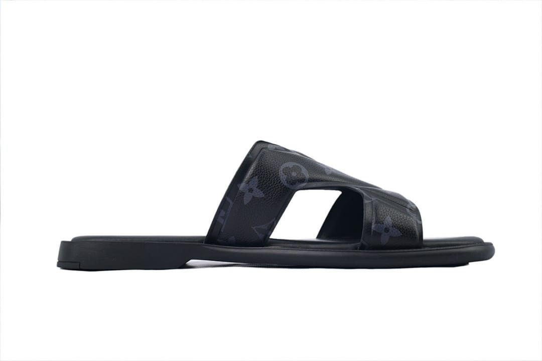 Louis Vuitton LV Slipper Strap Slippers Oasis Black Presbyopia