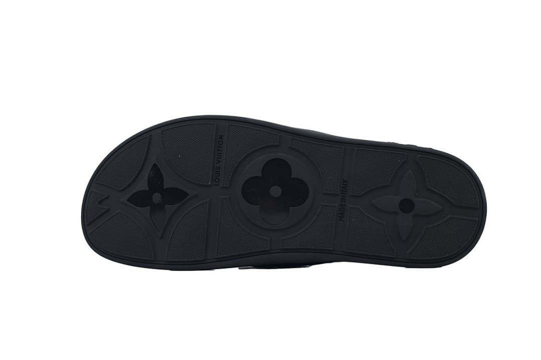 Louis Vuitton LV Slipper Flip Flops Net Black