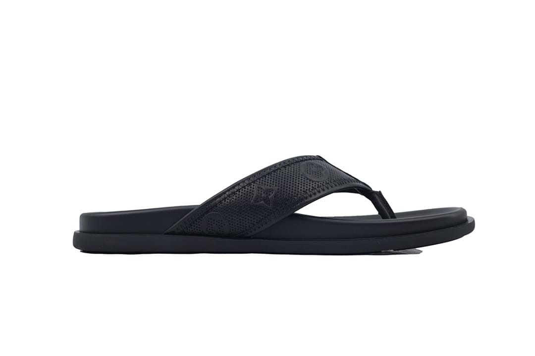 Louis Vuitton LV Slipper Flip Flops Net Black