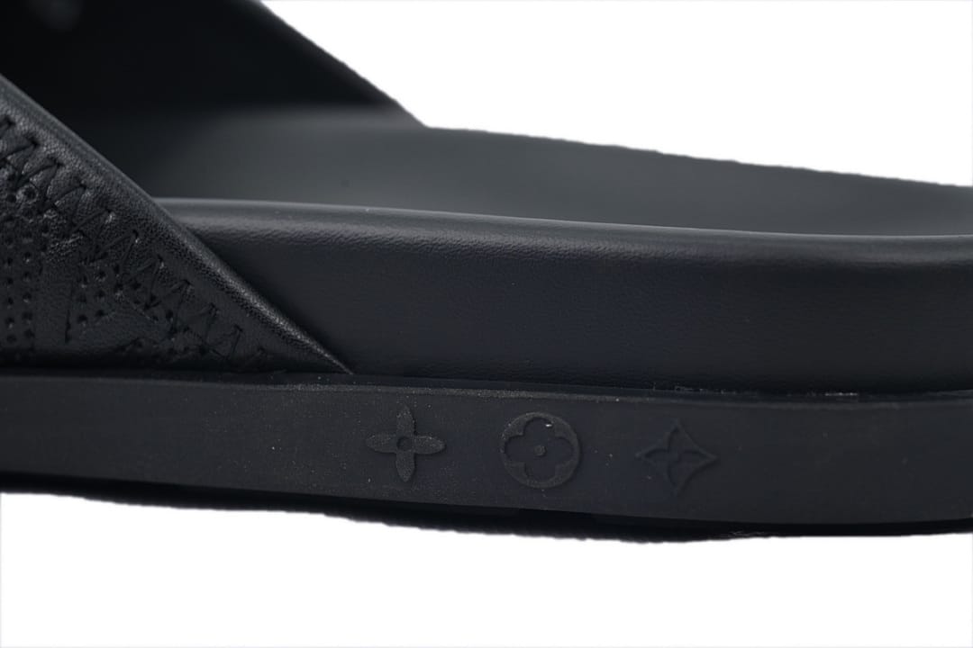 Louis Vuitton LV Slipper Flip Flops Net Black