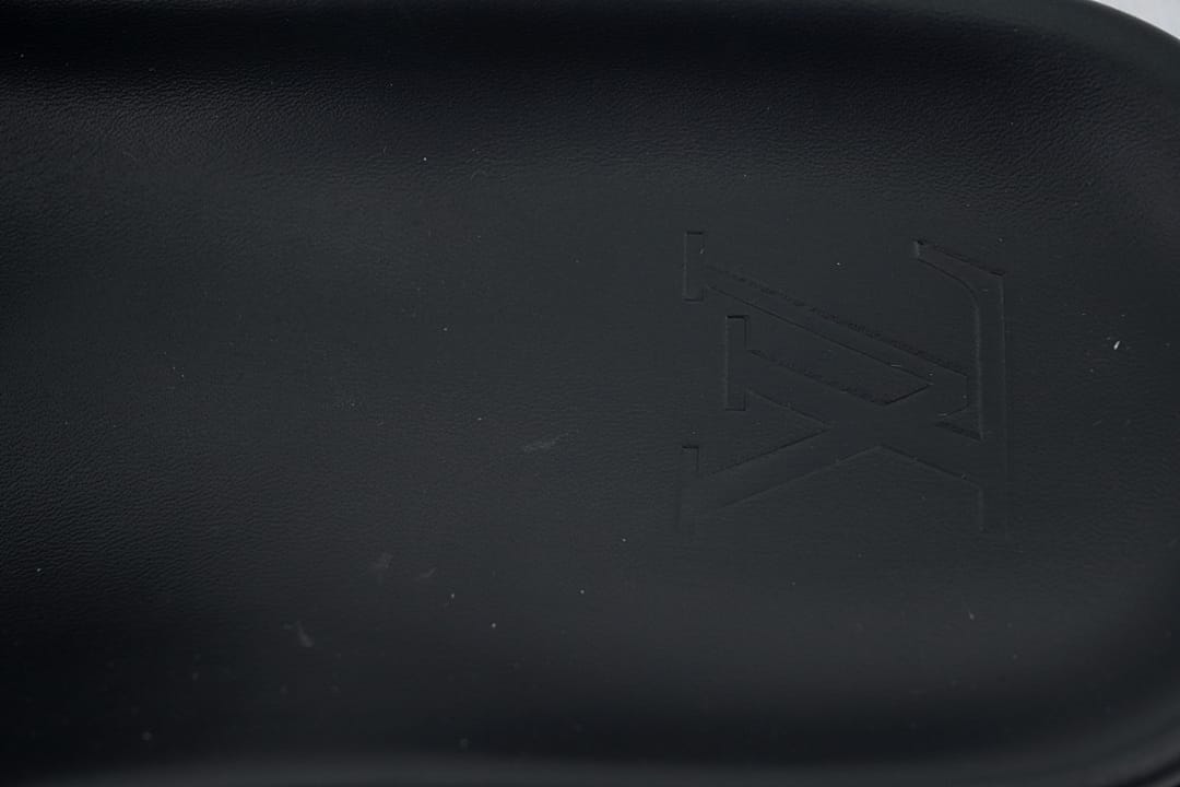 Louis Vuitton LV Slipper Flip Flops Black Skin