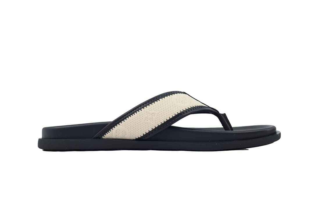 Louis Vuitton LV Slipper Flip Flops Net Surface Beige