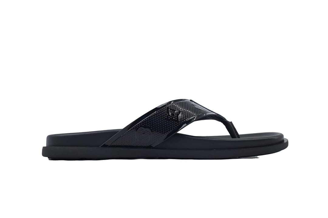 Louis Vuitton LV Slipper Flip Flops The Leather Surface Is Completely Black