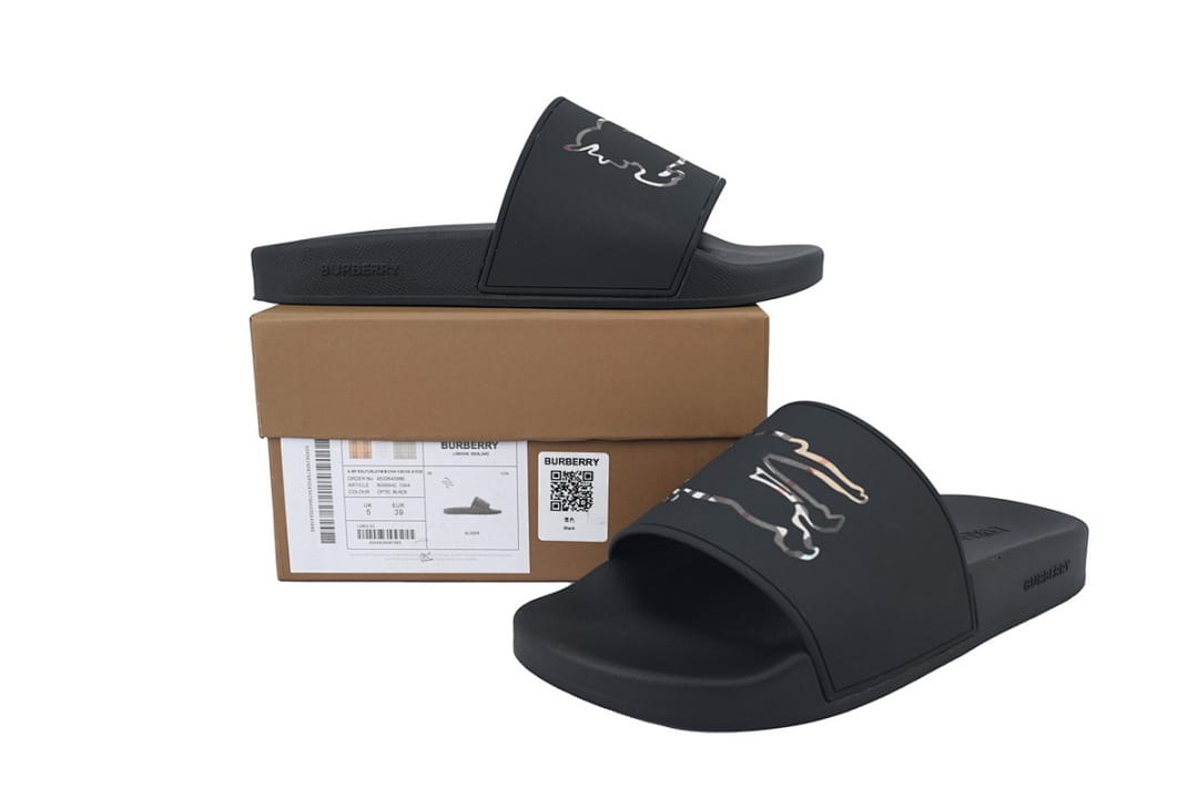 Burberry Slipper Strap Slippers Black (Colorway 2)