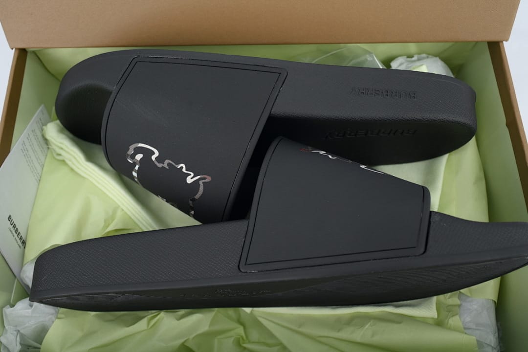 Burberry Slipper Strap Slippers Black (Colorway 2)