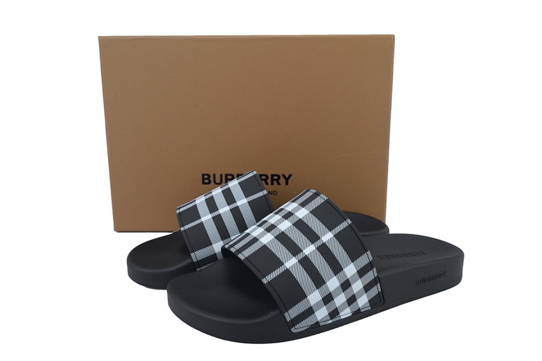 Burberry Slipper Strap Slippers Black