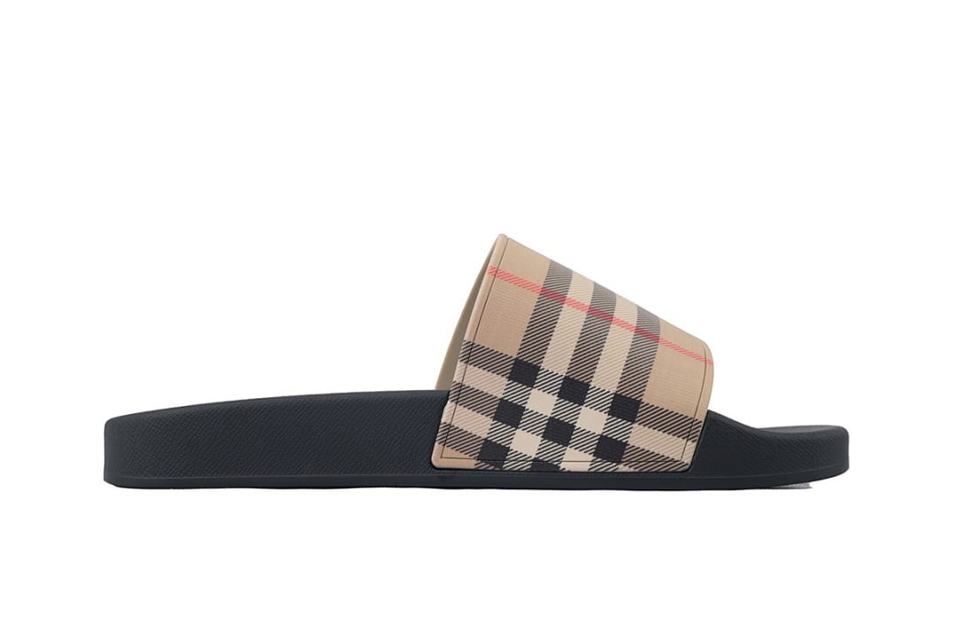 Burberry Slipper Strap Slippers Khaki