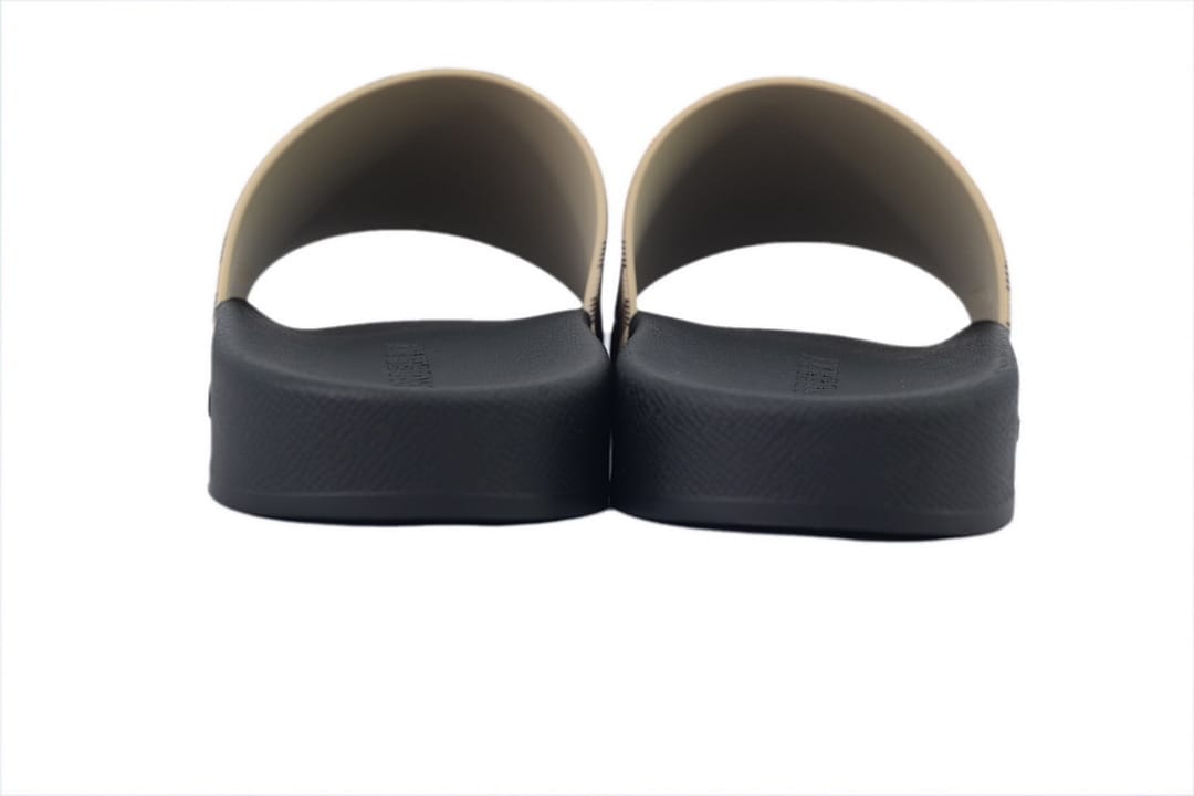 Burberry Slipper Strap Slippers Khaki