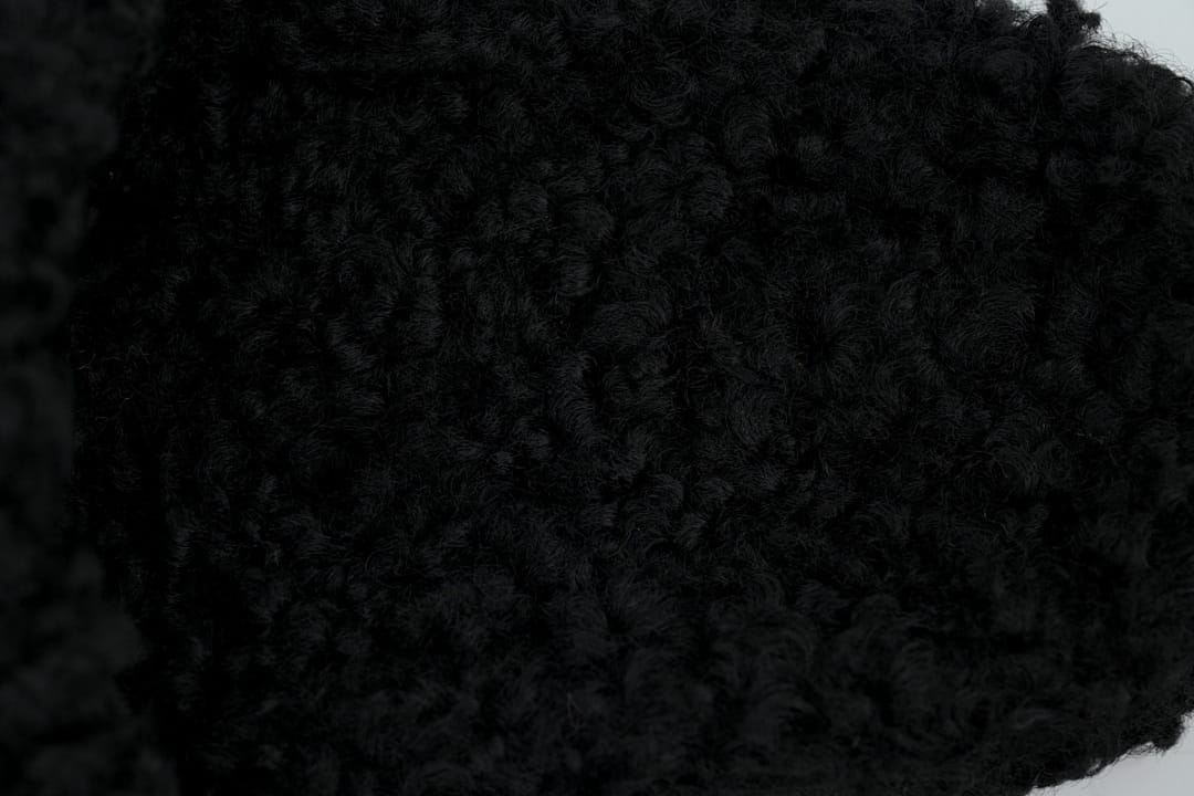 Balenciaga Wool Strap Slippers Black Coke Label