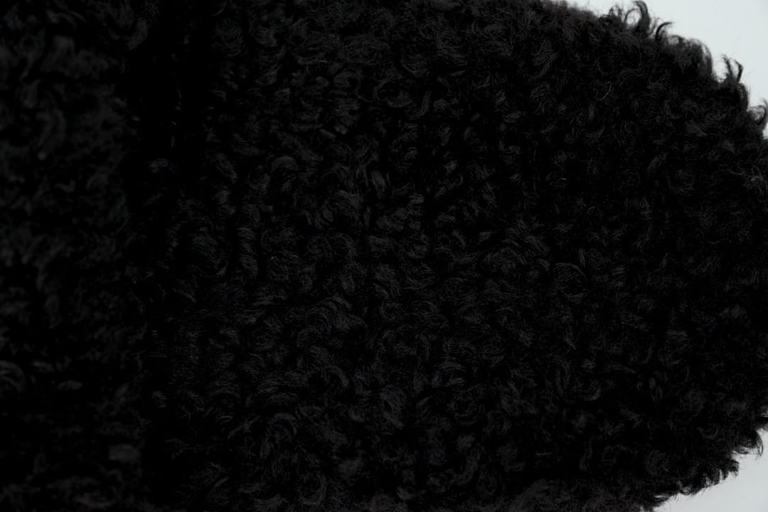 Balenciaga Wool Strap Slippers Black And White Label
