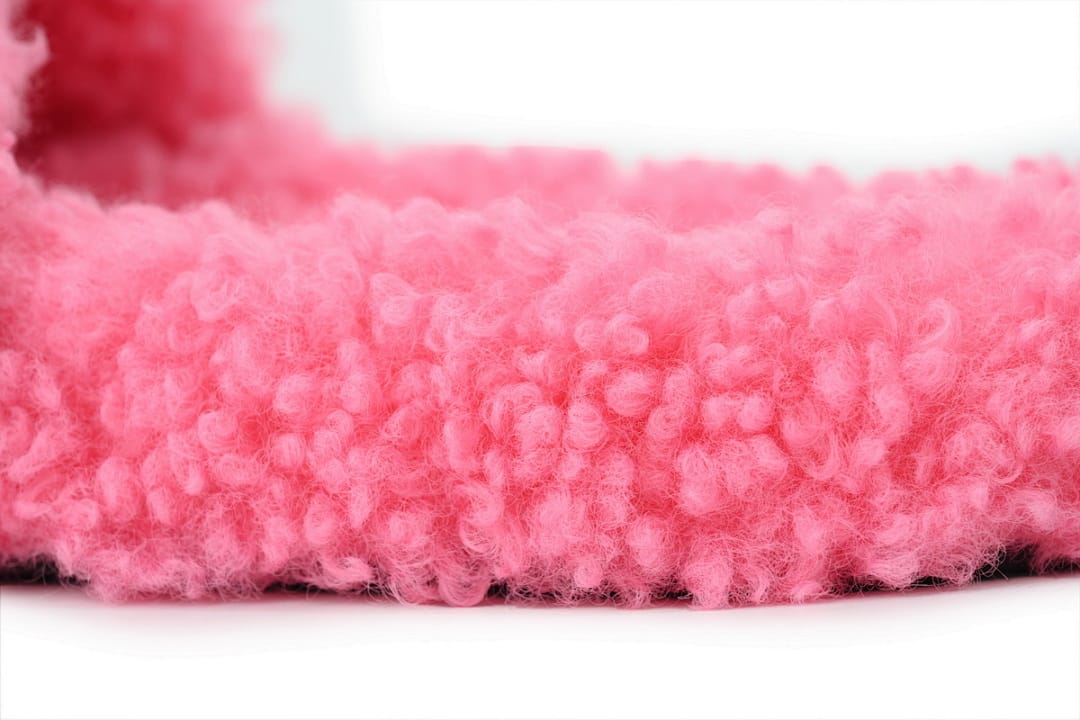Balenciaga Wool Strap Slippers Pink