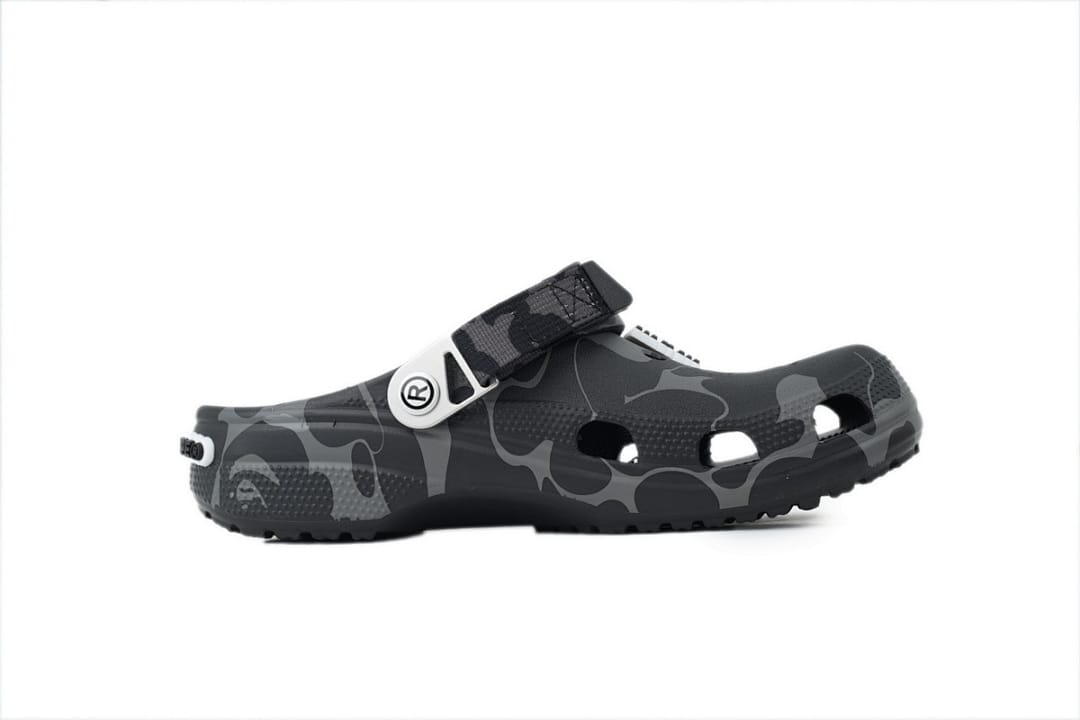 Crocs Clogs Classic Clog BAPE x 'ABC Camo - Black'