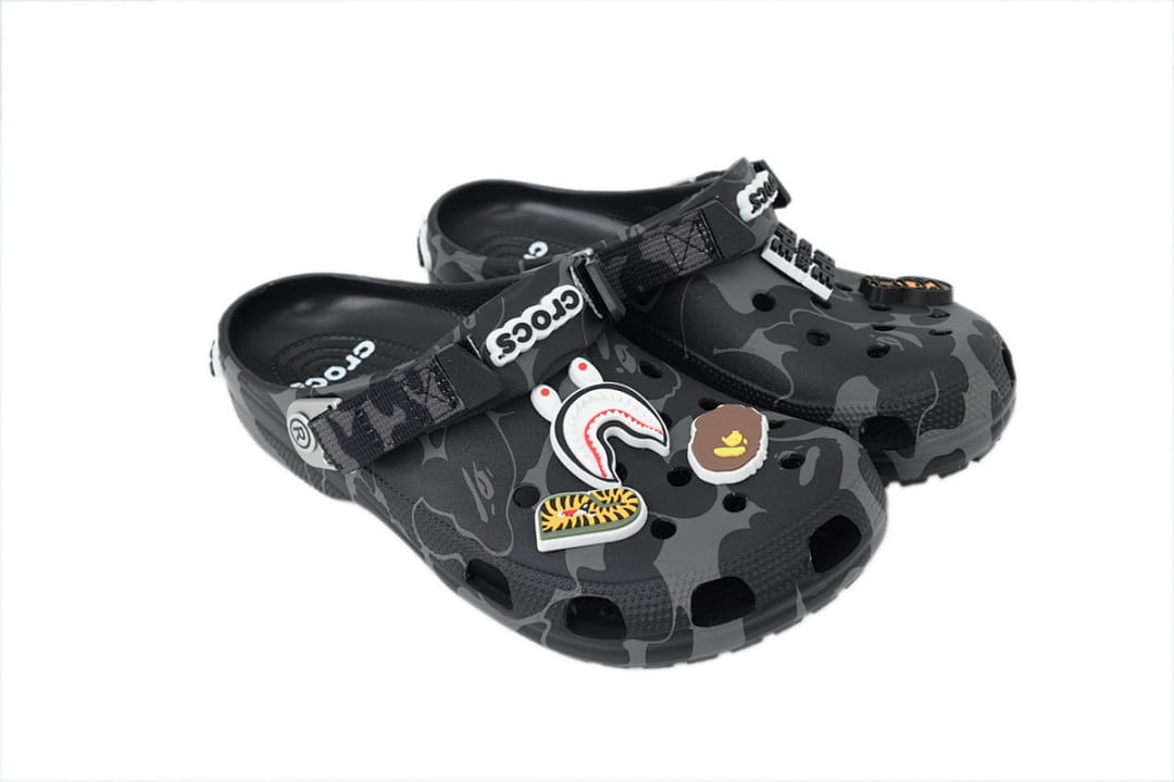 Crocs Clogs Classic Clog BAPE x 'ABC Camo - Black'