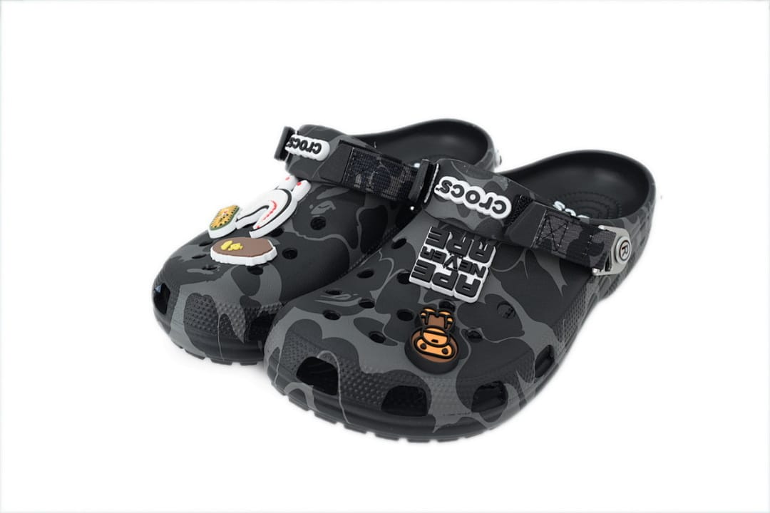 Crocs Clogs Classic Clog BAPE x 'ABC Camo - Black'