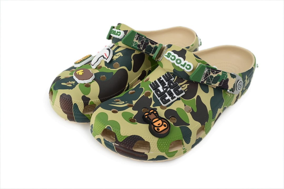 Crocs Clogs Classic Clog BAPE x 'ABC Camo - green'