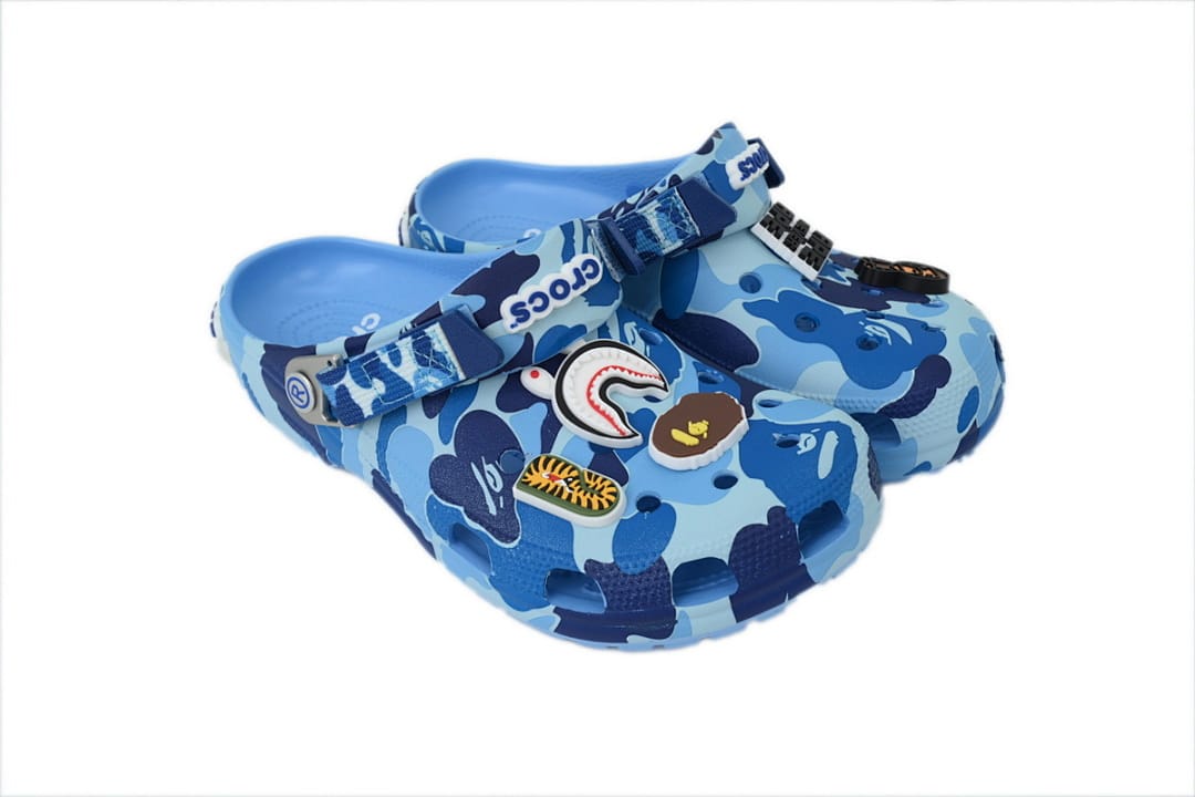 Crocs Clogs Classic Clog BAPE x 'ABC Camo - blue'