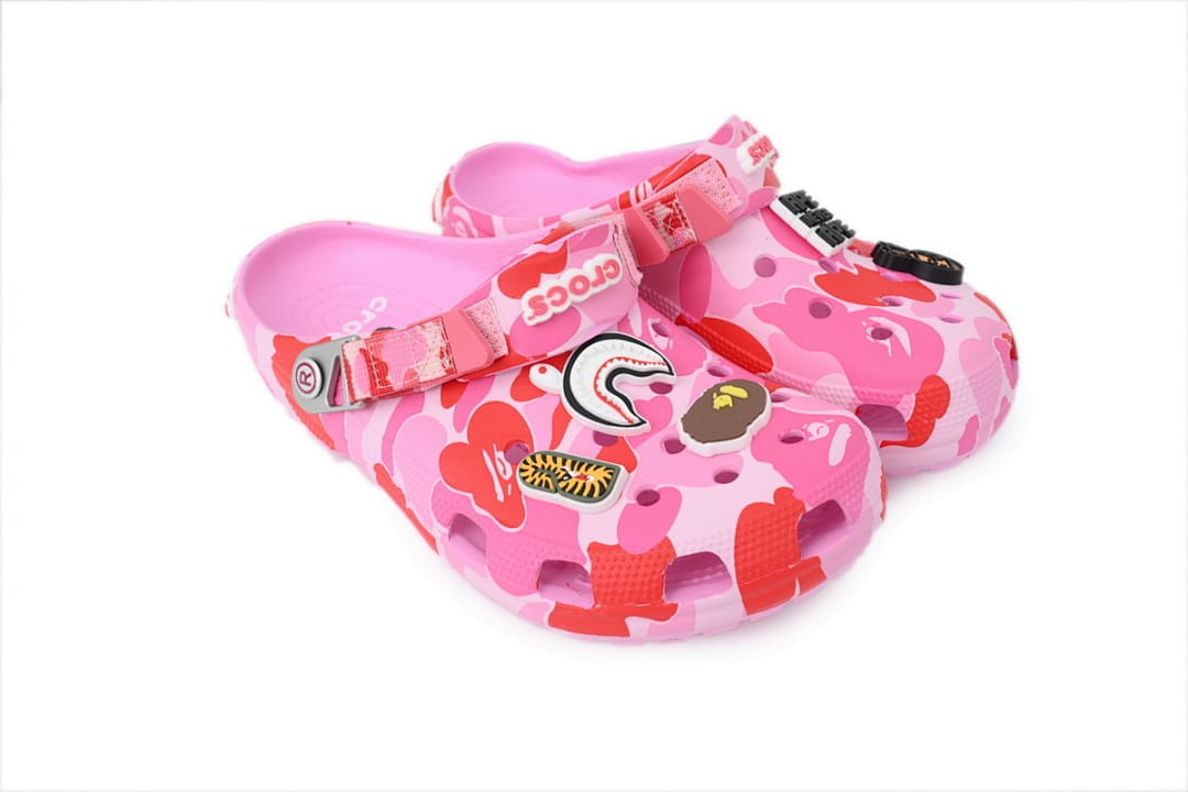 Crocs Clogs Classic Clog BAPE x 'ABC Camo - pink'