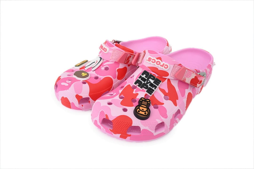 Crocs Clogs Classic Clog BAPE x 'ABC Camo - pink'