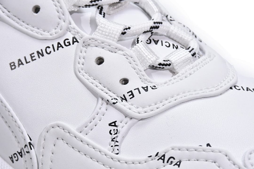 Balenciaga Triple S Letter White Rose Red