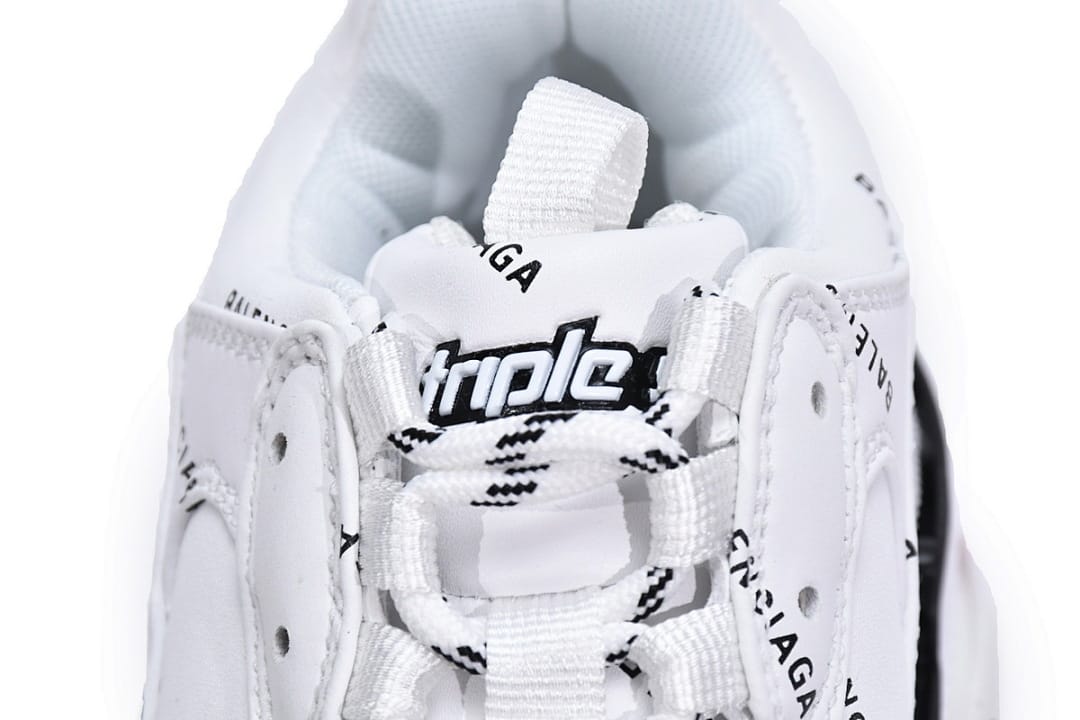 Balenciaga Triple S Letter White Rose Red