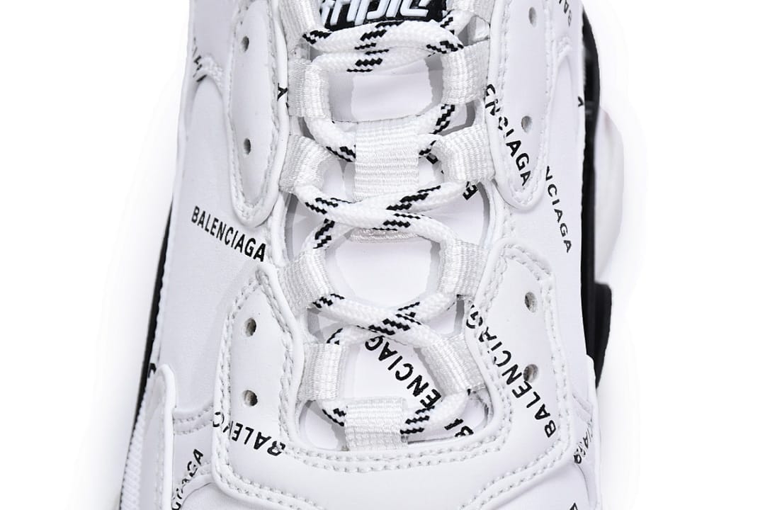 Balenciaga Triple S Letter White Rose Red