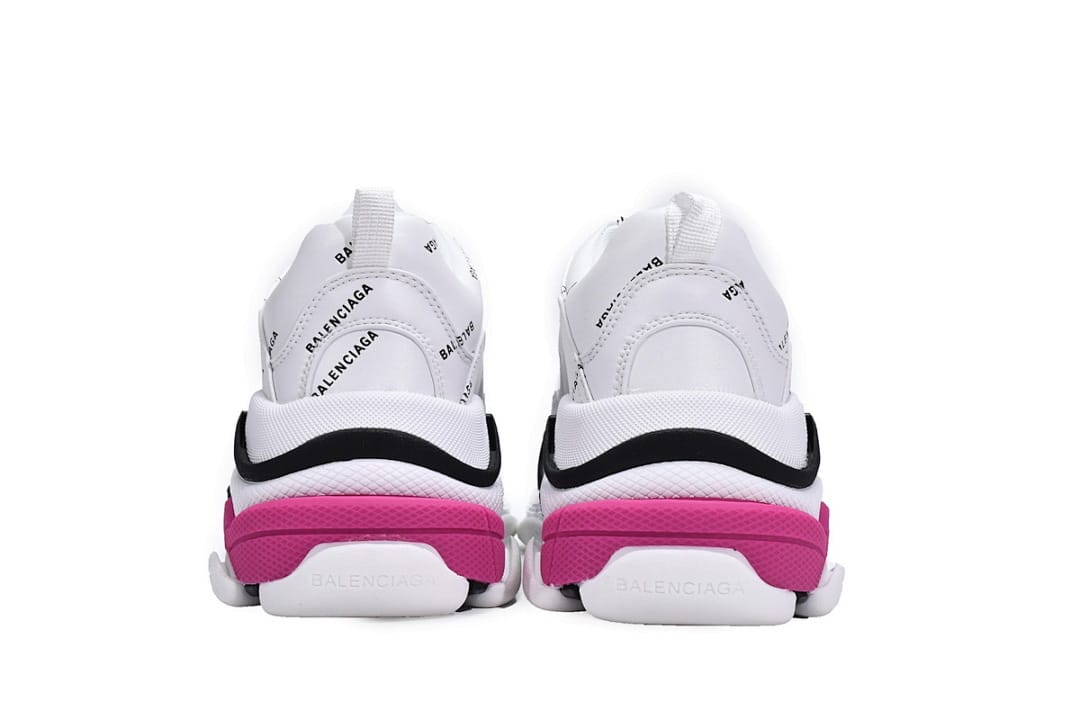 Balenciaga Triple S Letter White Rose Red