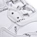 Balenciaga Triple S Letter White Rose Red