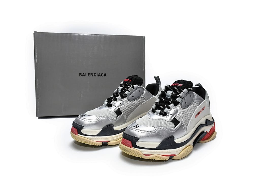 Balenciaga Triple S Grey Silver Black