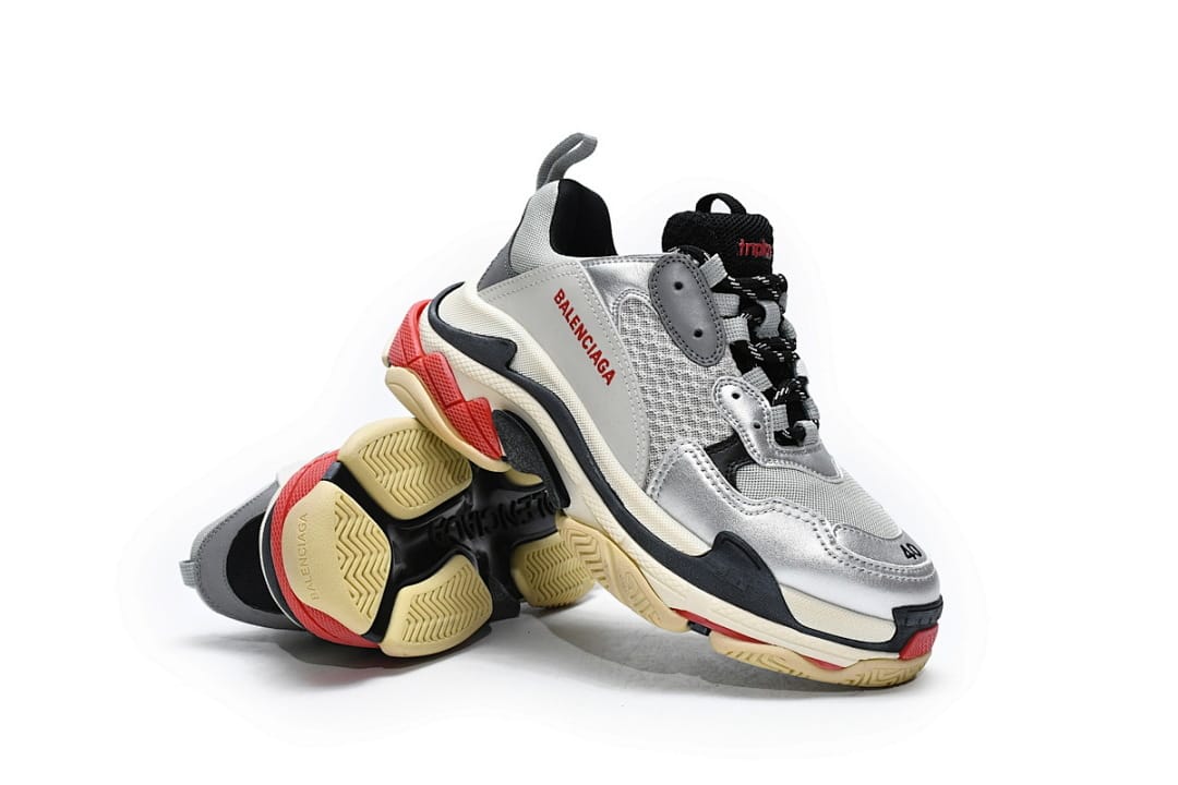 Balenciaga Triple S Grey Silver Black