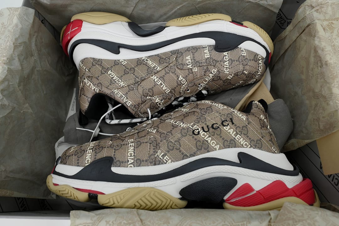 Gucci x Balenciaga Triple S Black Red