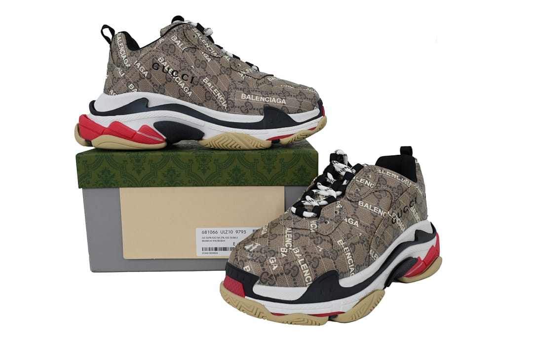Gucci x Balenciaga Triple S Black Red