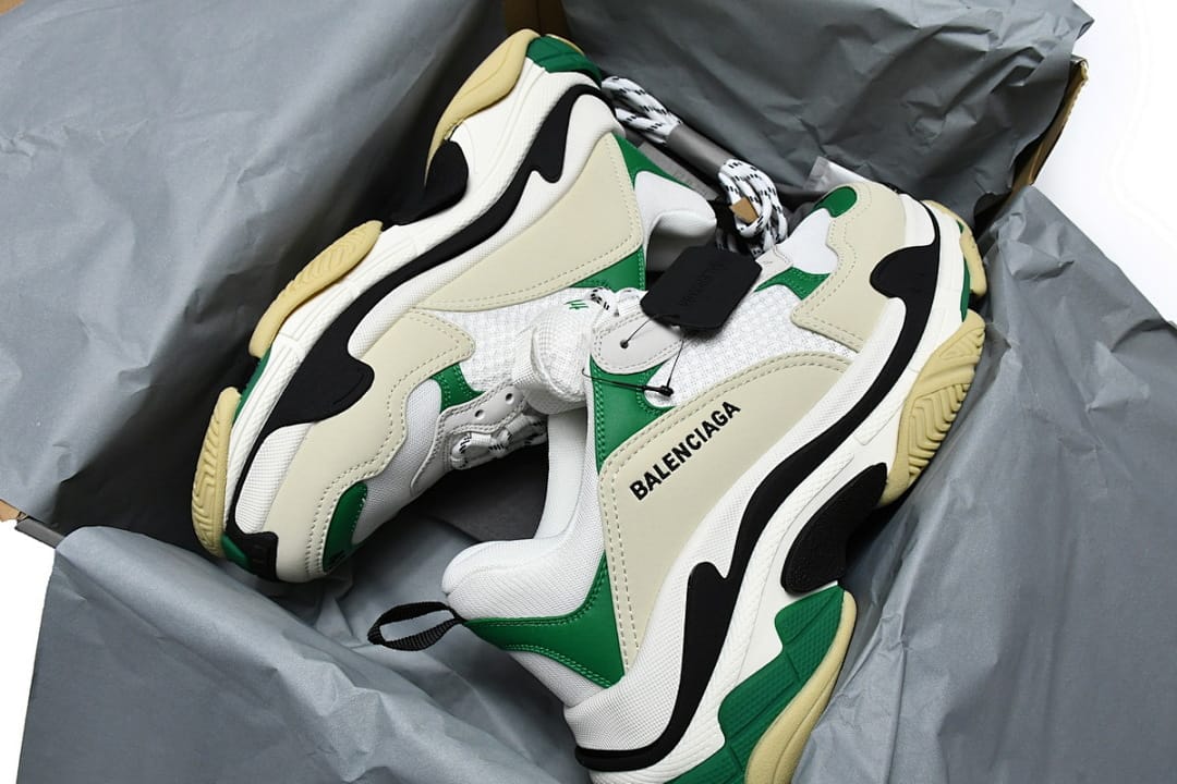 Balenciaga Triple S White Green