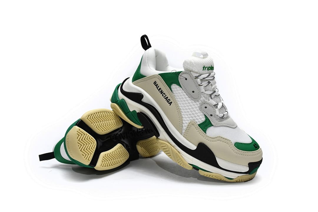 Balenciaga Triple S White Green