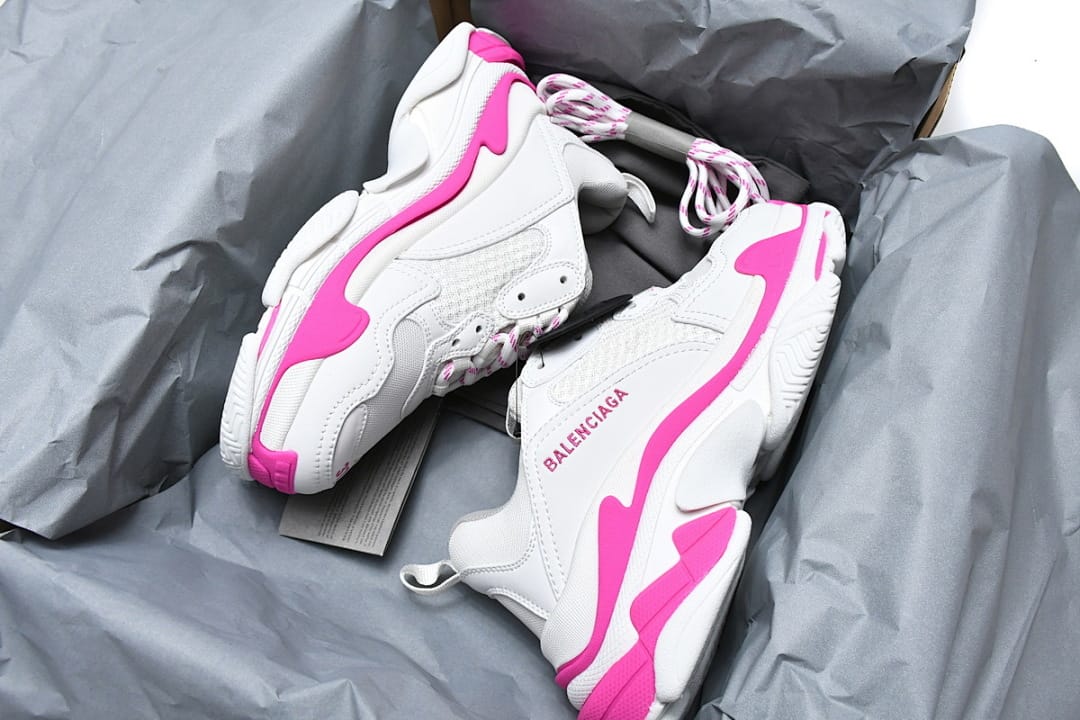 Balenciaga Triple S White Peach Red