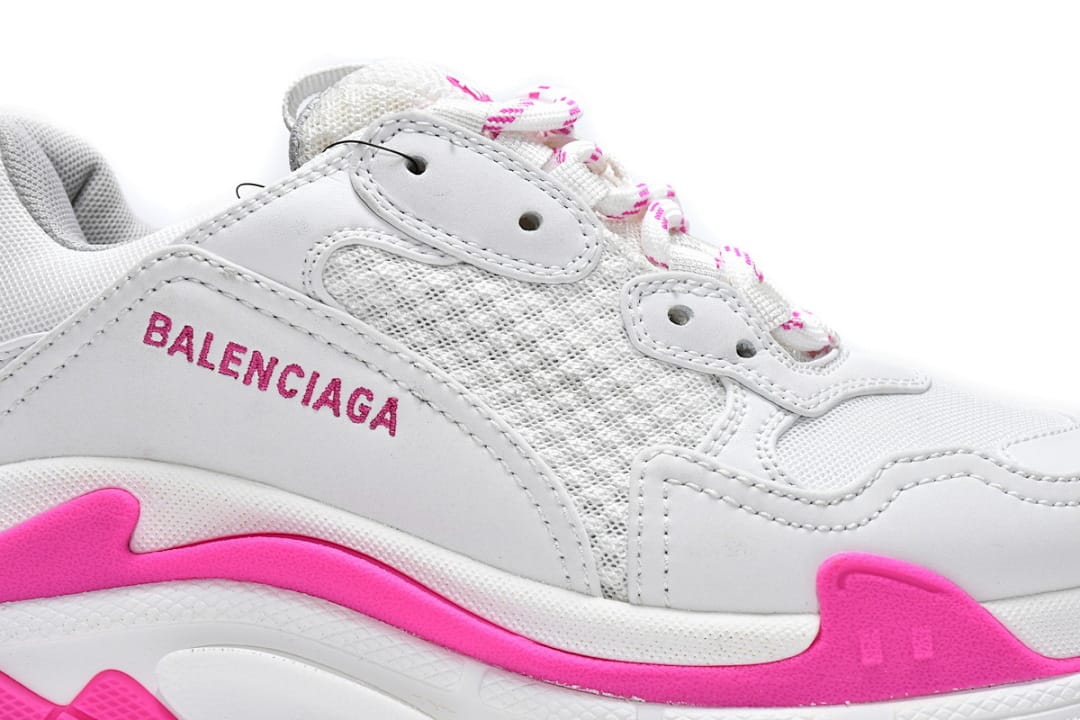 Balenciaga Triple S White Peach Red