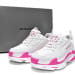 Balenciaga Triple S White Peach Red