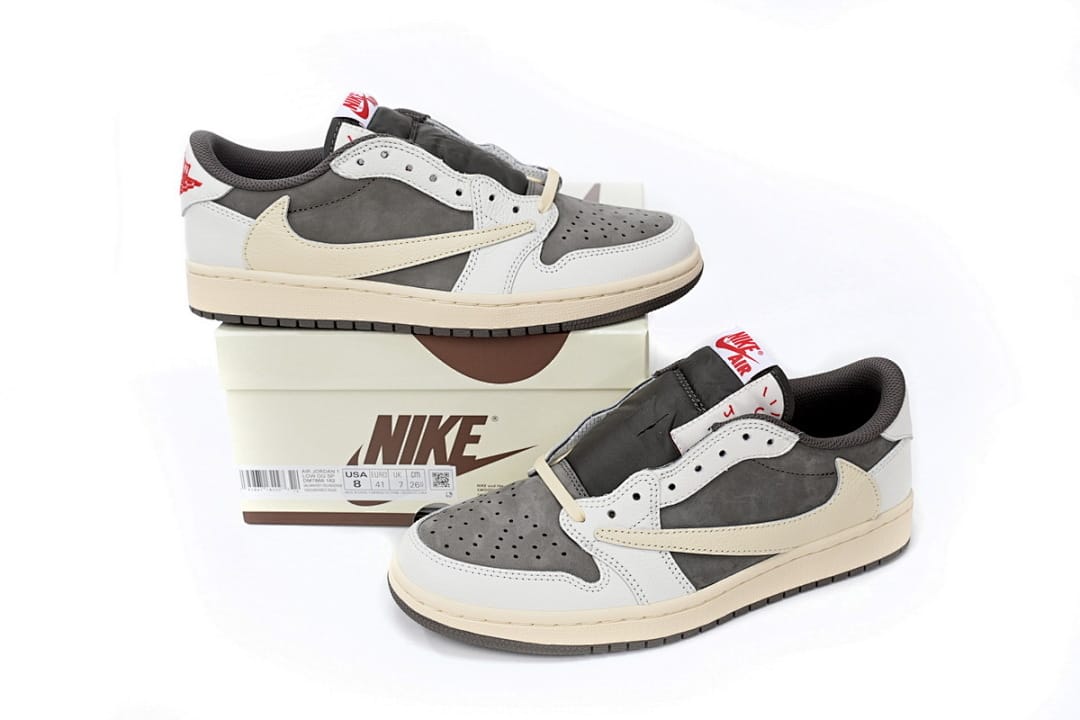 Air Jordan 1 Low White Brown Barb (Colorway 5)
