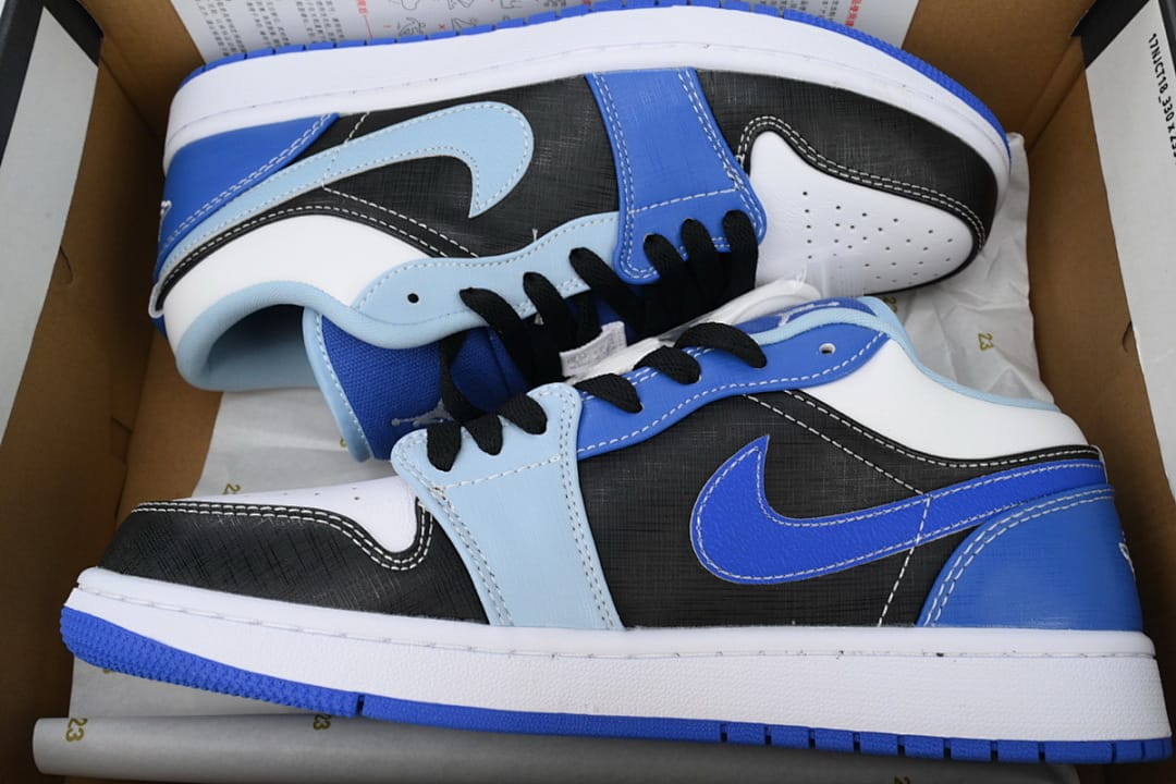 Air Jordan 1 Low White Blue Black