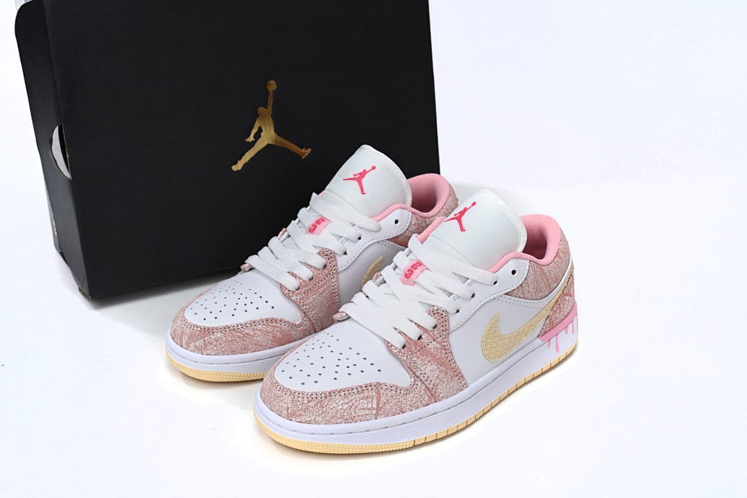 Air Jordan 1 Low SE GS Paint Drip