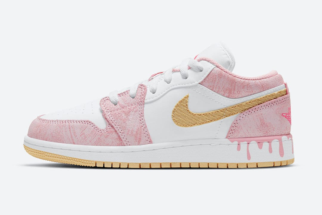 Air Jordan 1 Low SE GS Paint Drip