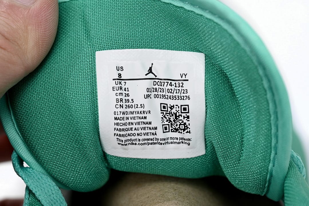 Air Jordan 1 Low White Green
