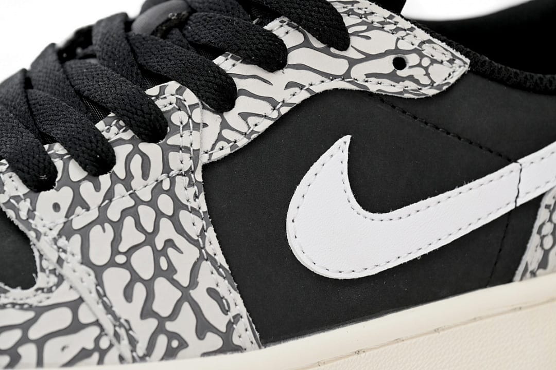 Air Jordan 1 Low Black Gray Burst