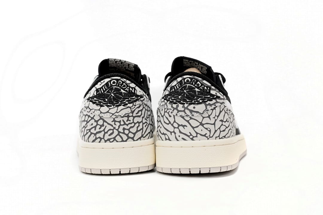Air Jordan 1 Low Black Gray Burst